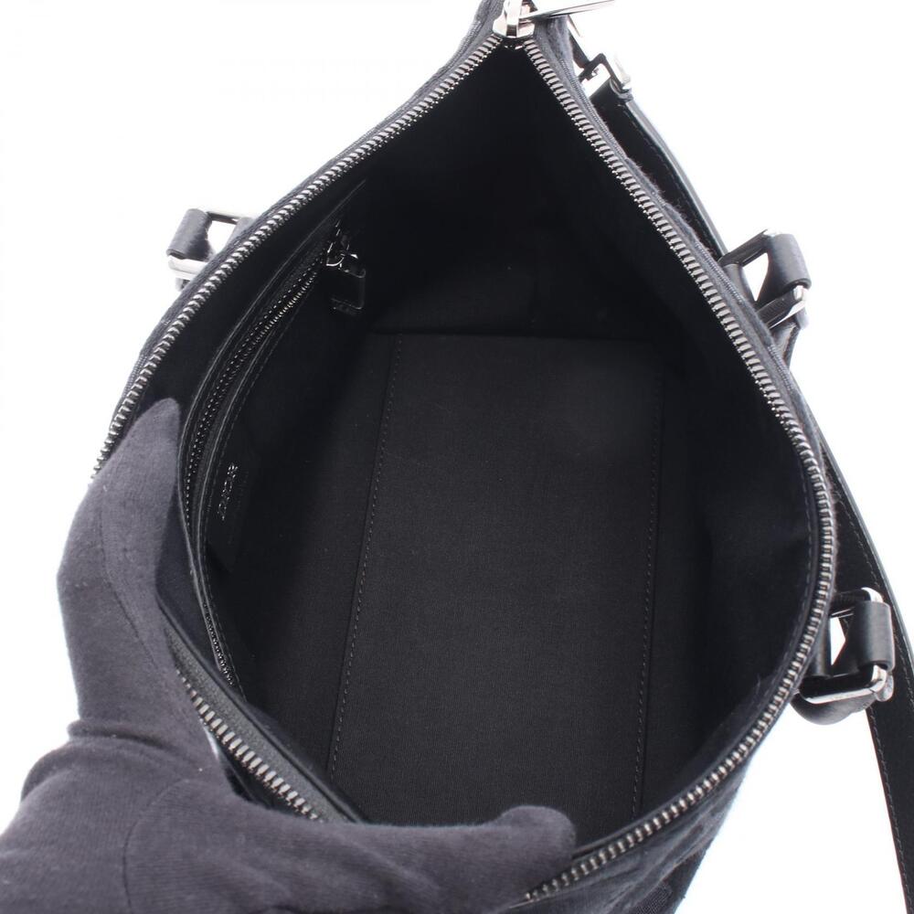 Dior Weekender Maxi Oblique Handbag Canvas Leather Navy Blue Black - Picture 2 of 4